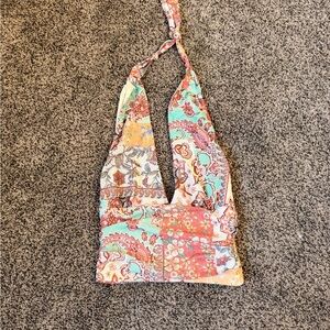 Colorful Paisley Halter Top